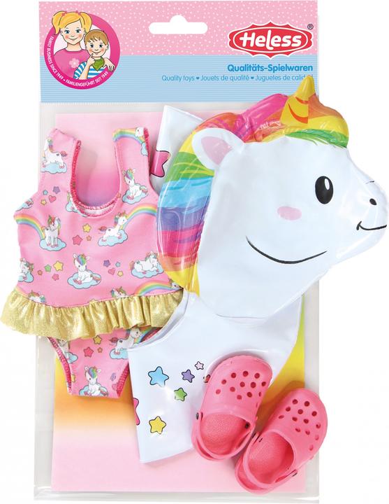 Produktbild Heless Puppen Schwimmset Einhorn