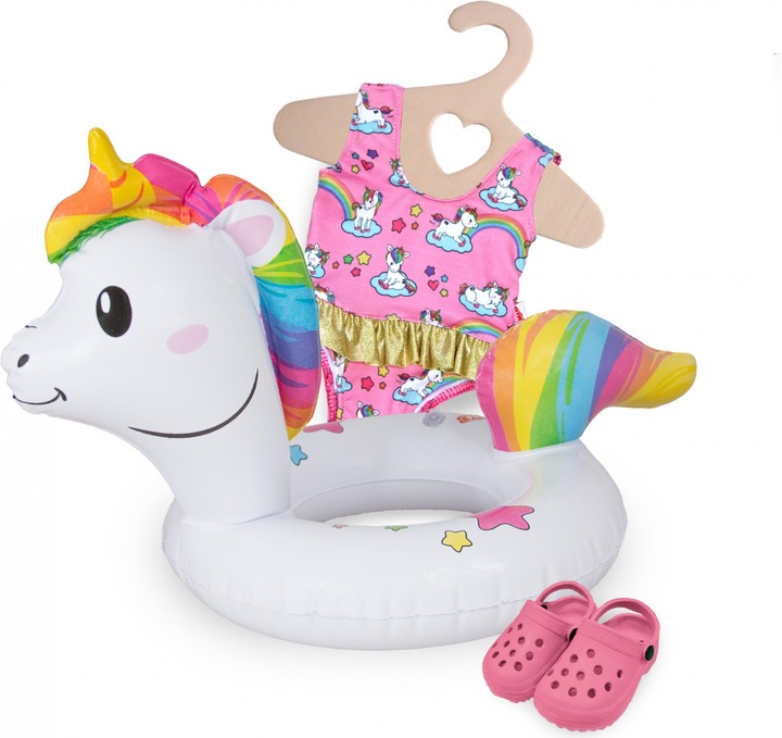 Actual product image Heless Doll swimming set Unicorn