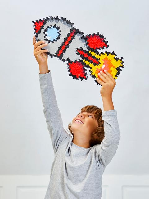 Productafbeelding Plus-Plus 500 creatieve bouwstenen raketpuzzel (500 onderdelen)