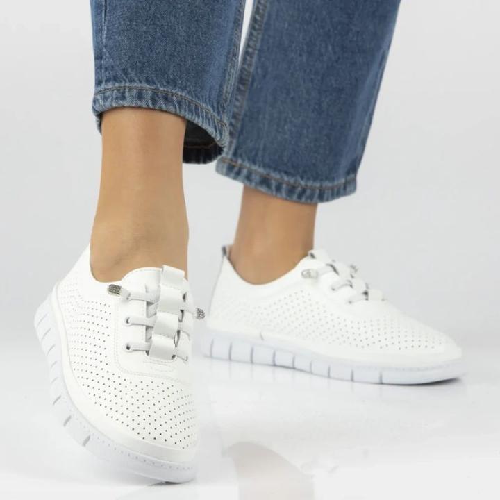 Image du produit Filippo Women's leather openwork shoes, white DP7671 (38)