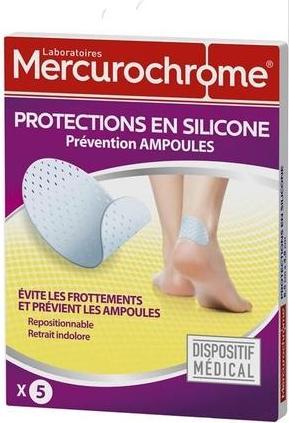 Produktbild Mercurochrome Silicone Blister Protection Adhesives - Pack of 5 (5 x)
