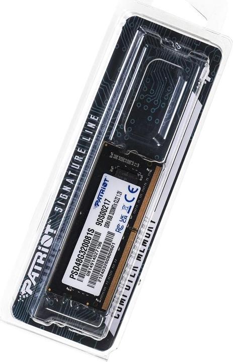 Actual product image Patriot Signature PSD48G320081S Memory Module GB DDR4 (1 x 8GB, 3200 MHz, DDR4-RAM, SO-DIMM)