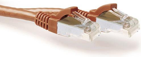Actual product image ACT FB2207 7m Cat6a SF/UTP (S-FTP) Brown Network Cable (S/FTP, CAT6a, 7 m)