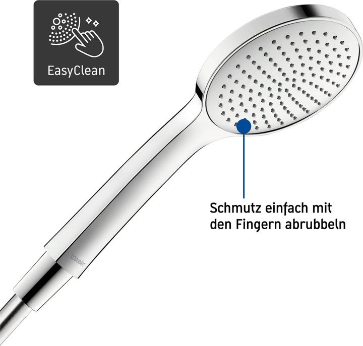 Image du produit Duravit Douchette à main 110, 1 jet chrome / chrome (1 Types de jets, 19.50 l/min)