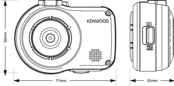 Produktbild Kenwood Corp. DRV410 Dashcam (GPS-Empfänger, Full HD)