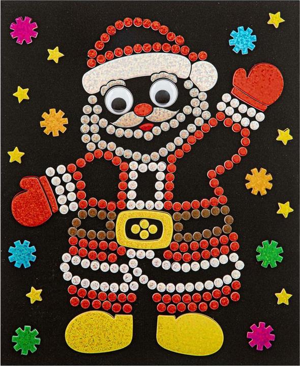 Produktbild Grafix Weihnachtsaufkleber-Set mit holografischen Punkten