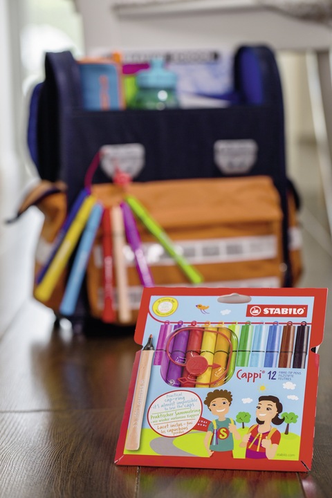 Actual product image STABILO Cappi felt-tip pen with cap ring (Sorted, 12 x)