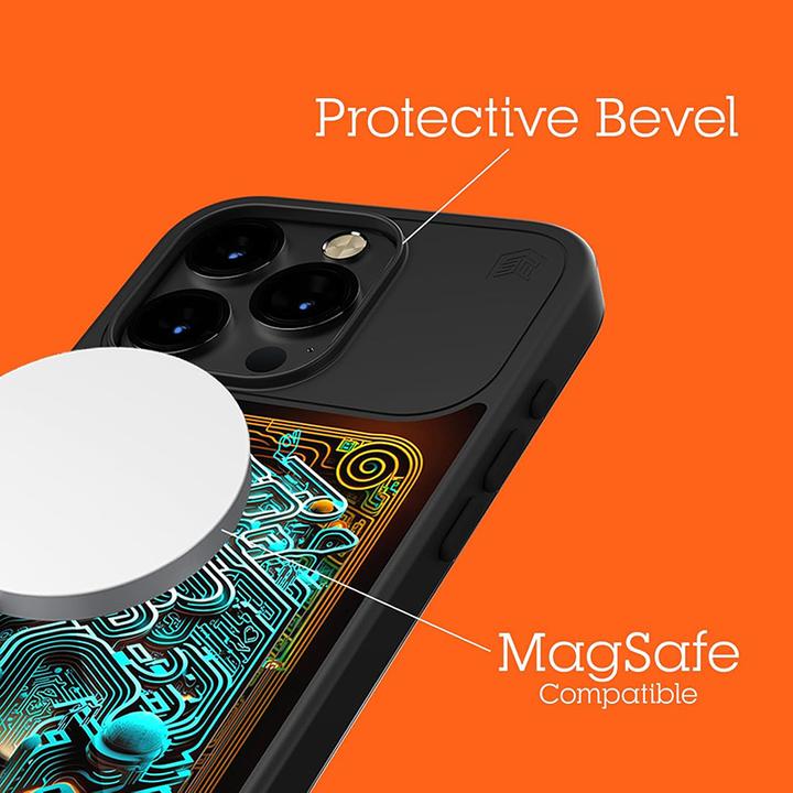 Image du produit STM Reveal Warm MagSafe – iPhone 15 Pro Hülle (Black Realm) (Apple iPhone 15 Pro)