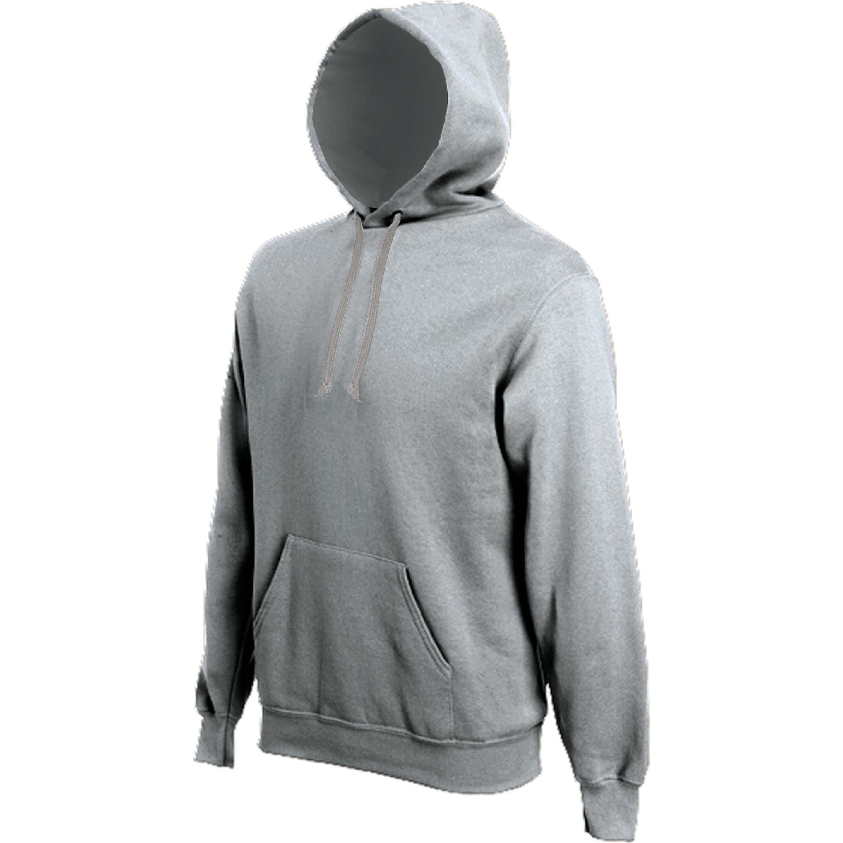 Kariban, Herren, Pullover, bande contrasté, Grau, (3XL)