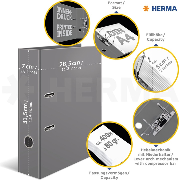 Produktbild Herma Ordner A4 Motiv (A4, 70 mm, 1 x)