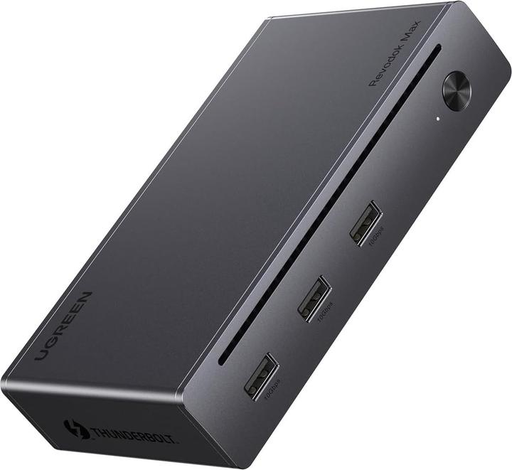 Produktbild Ugreen Revodok Max 208 Dockingstation, 4x Thunderbolt 4, 3x USB, RJ45, DC 140W (Thunderbolt, 8 Ports)