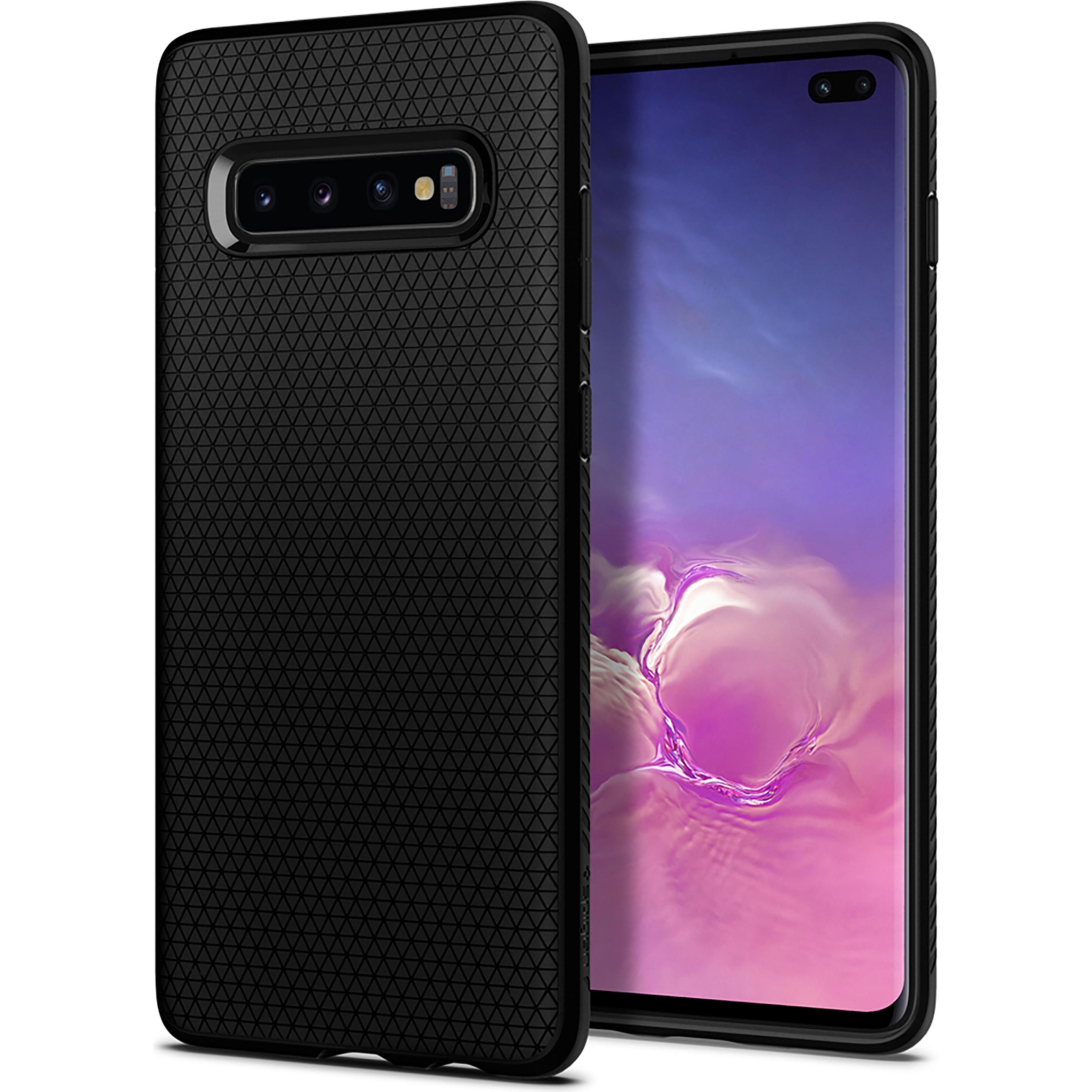 Spigen Liquid Air (Samsung Galaxy S10+), Smartphone Hülle, Schwarz