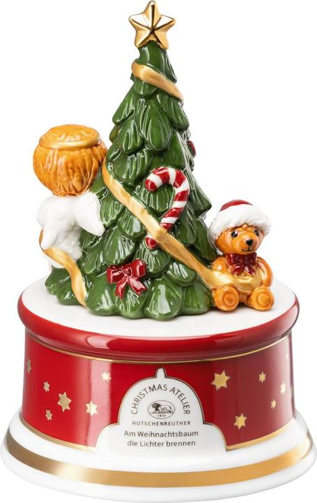 Image du produit Hutschenreuther Boîte à musique Chants de Noël Au pied du sapin les lumières s'allument petit D.9cm
