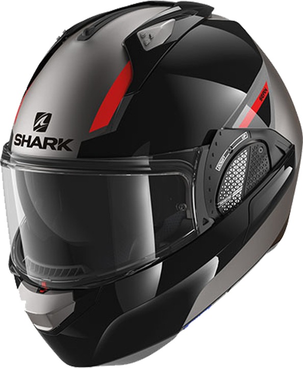 Black-grey-red matt