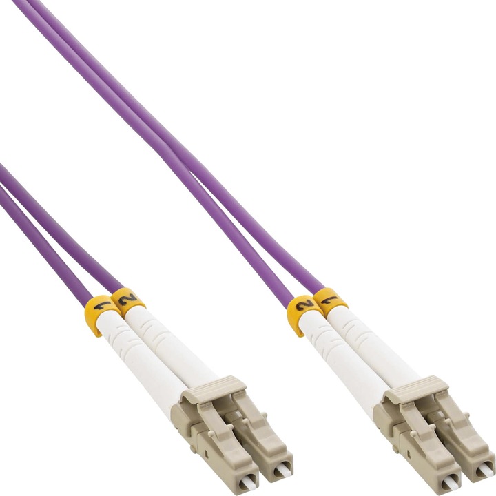 Image du produit InLine Câble à fibre optique duplex LC/LC 50/125um OM4 50m (CAT7, 50 m)