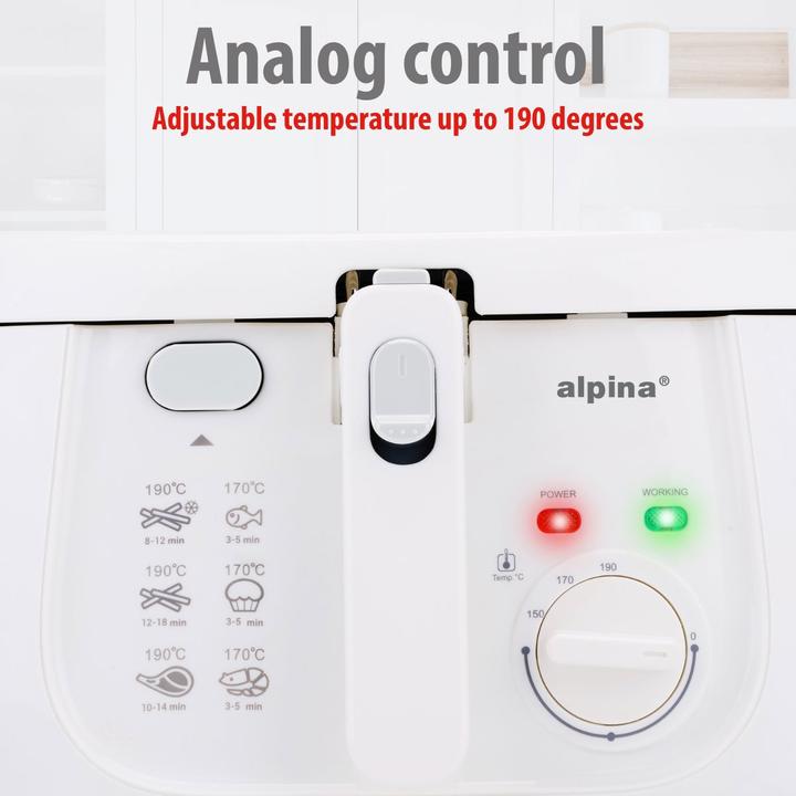 Immagine prodotto alpina Friggitrice 230V 2.5L 1800W
