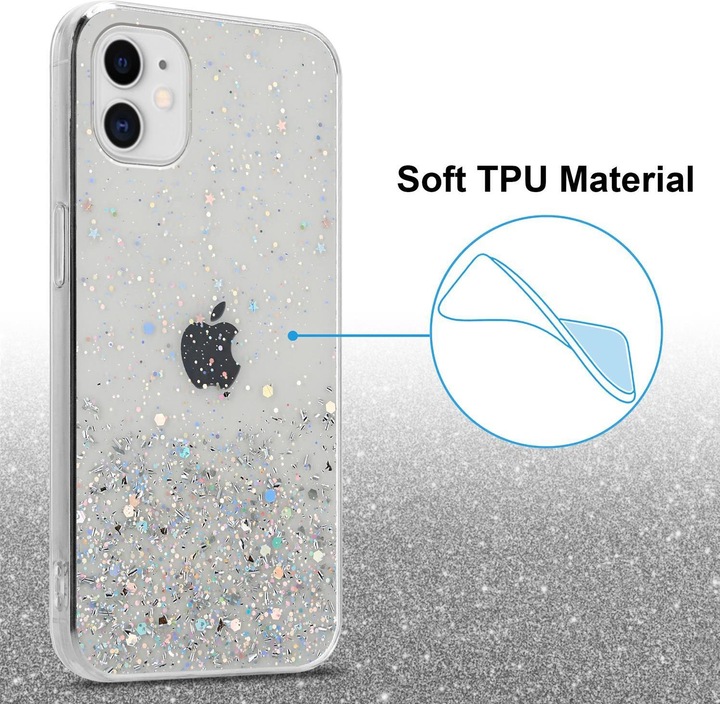 Actual product image Cadorabo TPU cover sparkling glitter (Apple iPhone 11 Pro)