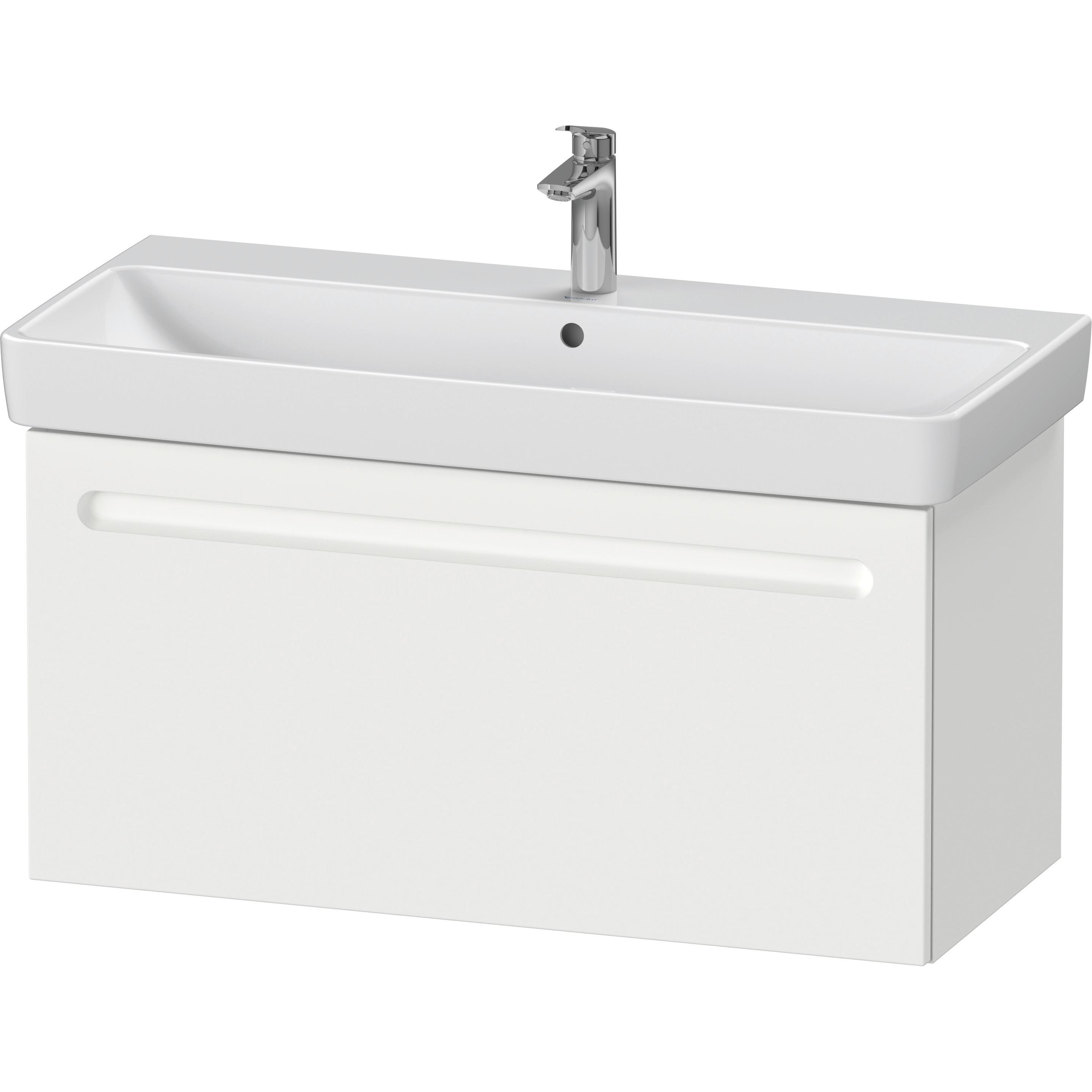 Duravit, Waschbeckenunterschrank, No.1 Waschtischunterbau, 1 Auszug, 940x426x478mm, mit Siphonausschnitt, Innenschubkast...