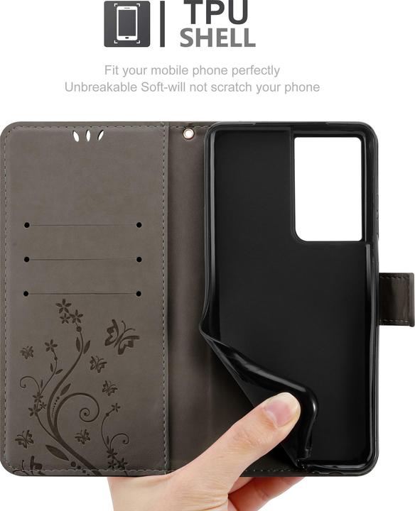 Produktbild Cadorabo Flower Book Hülle (Samsung Galaxy S21 Ultra)