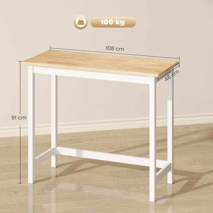 Image du produit Homcom Table de bar (108 x 48 x 91 cm)