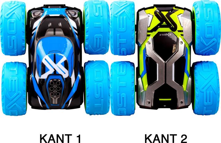 Actual product image Spectron Exost RC 360 Cross MX ferngesteuertes Stuntauto Blau/Grün - 12 km/h