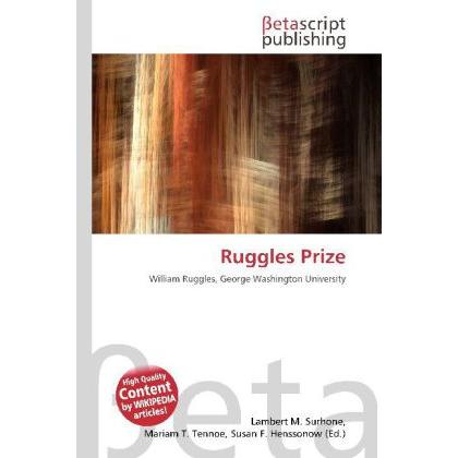 Ruggles Prize, Fachbücher