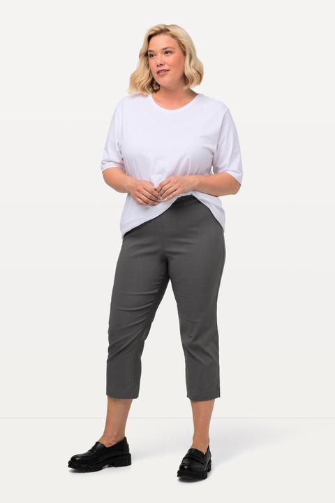 Immagine prodotto Ulla Popken Pantaloni di bengalina elasticizzata, lunghi fino al polpaccio, con cintura elastica (58)