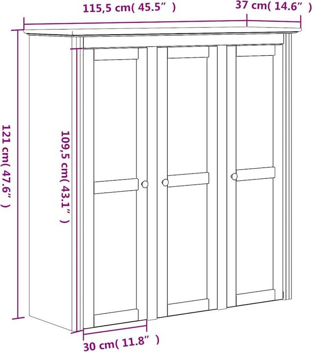 Produktbild vidaXL Amery (43 x 43 x 200.50 cm)