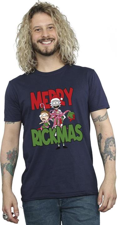 Immagine prodotto Rick And Morty Merry Rickmas Maglietta Uomo (5XL)