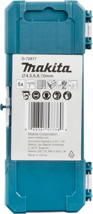 Actual product image Makita D-72877 (10 mm, 4 mm, 5 mm, 6 mm, 8 mm)