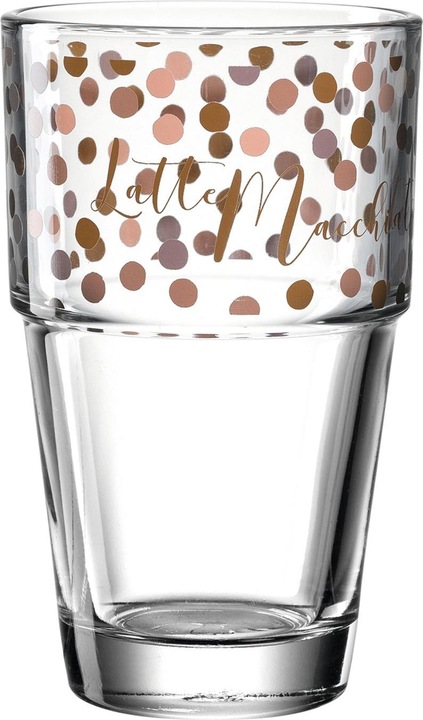 Produktbild Leonardo Latte Macchiato-Glas Solo Herz 410 ml, 6 Stück, Transparent (410 ml, 6 x)