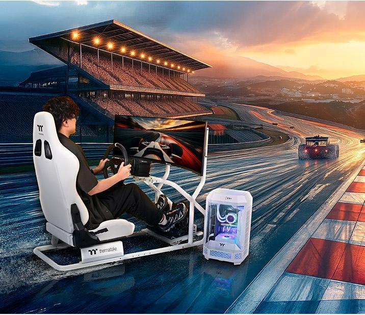 Image du produit Thermaltake "GR300 Monitor Stand Snow" (Sol, 50")