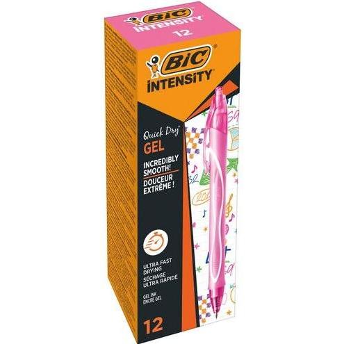Bic, Schreibstifte, Tintenroller Gel-ocity Quick Dry Rosa (Rosa, 12 x)