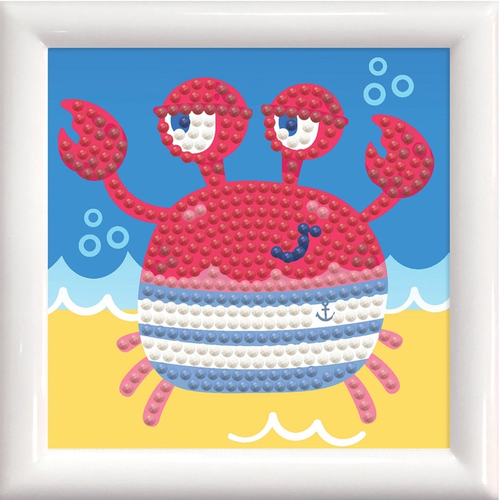 Produktbild Diamond Dotz Original Diamond Painting "Wise Guy" 9,5 x 9,5 cm mit Bilderrahmen, Bastelset mit gl