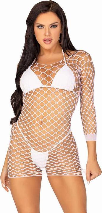 Produktbild Leg Avenue Langärmeliges Netzkleid Grün Einheitsgrösse (One Size)