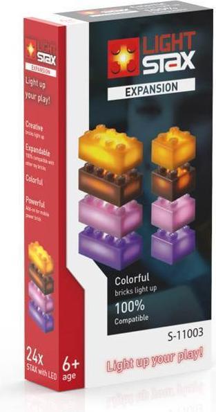 Stax Expansion orange, brown, purple, pink (Lego Kompatibel)