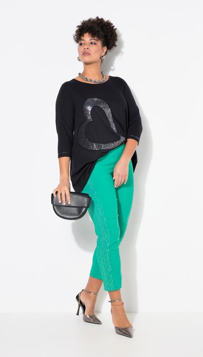 Produktbild Miamoda Bengalin-Hose, elastischer Slim Fit, Metallic-Druck (54)