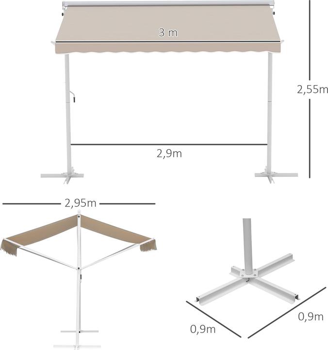Immagine prodotto Outsunny Tenda da sole (2.94 m)