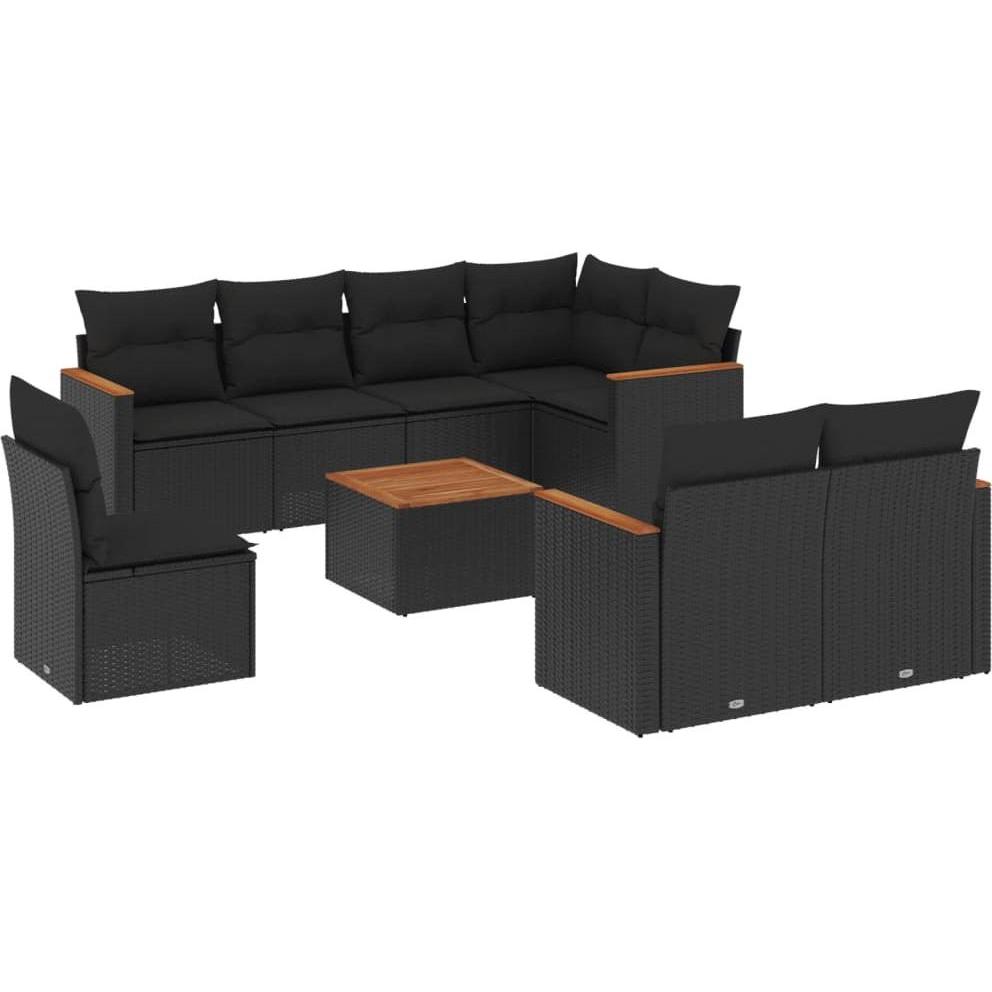 VidaXL, Gartenlounge, 10-tlg. Garten-Lounge-Set mit Kissen