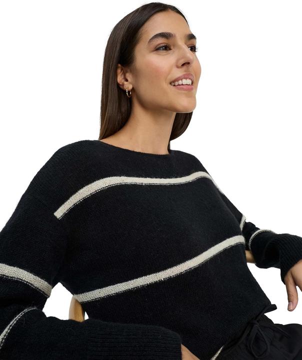 Actual product image BRAX Lightweight Alpaca Paillettes Stripe Pullover (40)