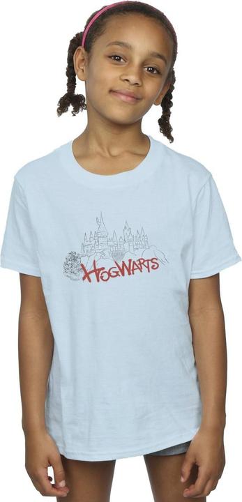 Produktbild Hogwarts Castle Spray TShirt Mädchen (140, 146)