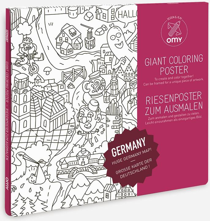 Produktbild OMY Coloring Poster Germany (100 x 70 cm)