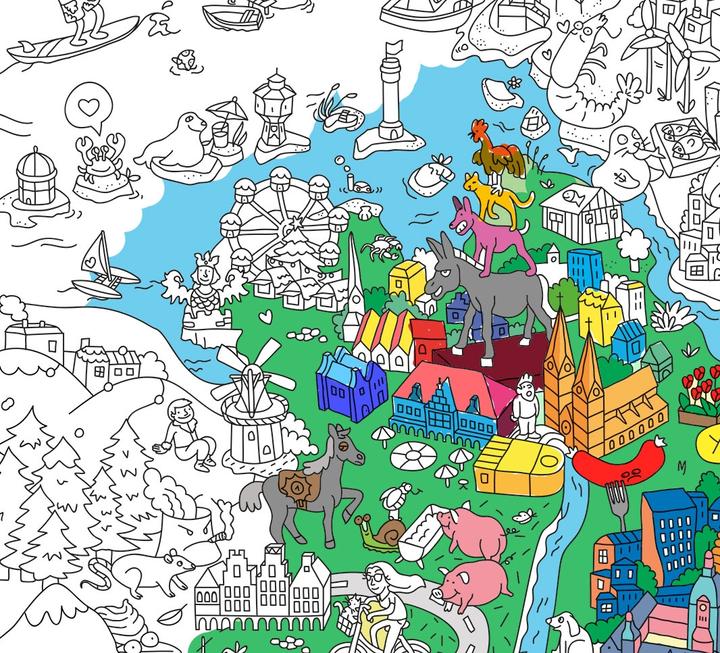 Produktbild OMY Coloring Poster Germany (100 x 70 cm)