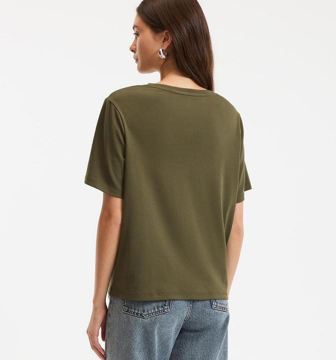 Immagine prodotto La Redoute Collections T-Shirt mit V-Ausschnitt (XS)