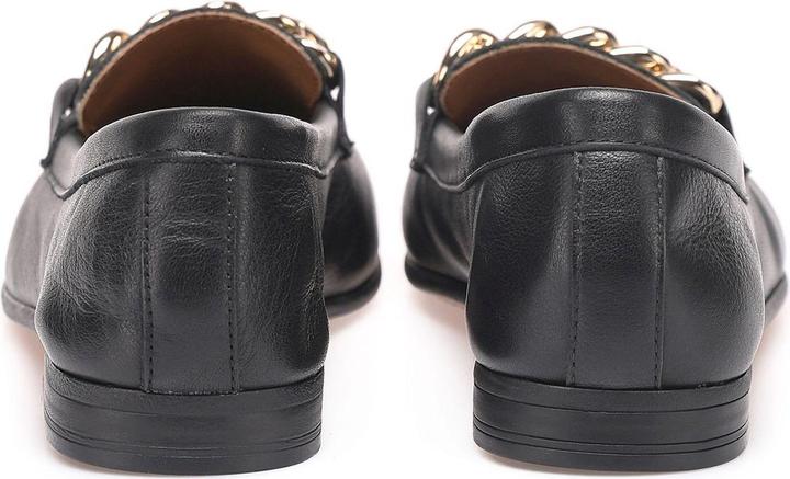 Actual product image Inuovo The fashionable slip-on shoe made from high-quality leather and a decorative link chain on the (41)