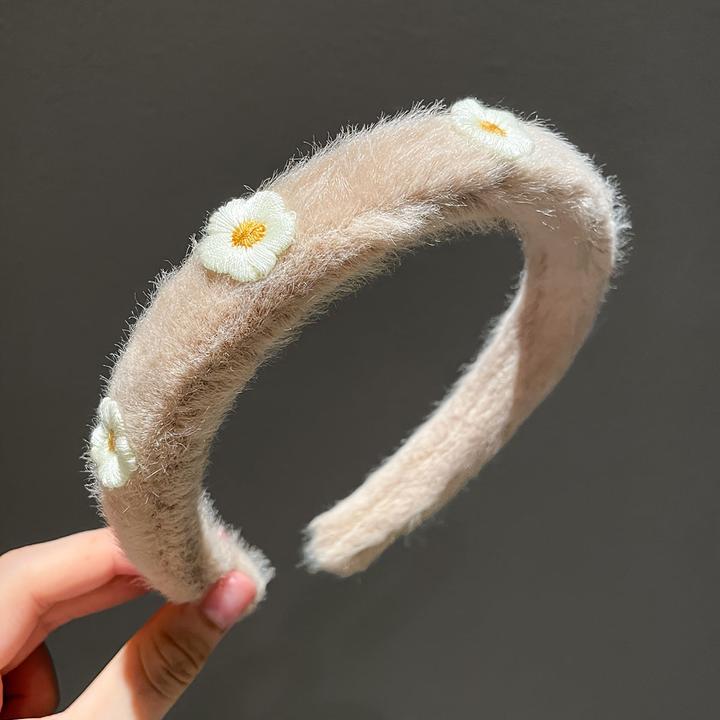 Image du produit Activity Board Bandeau marguerite élégant et minimaliste en peluche de polyester - mode