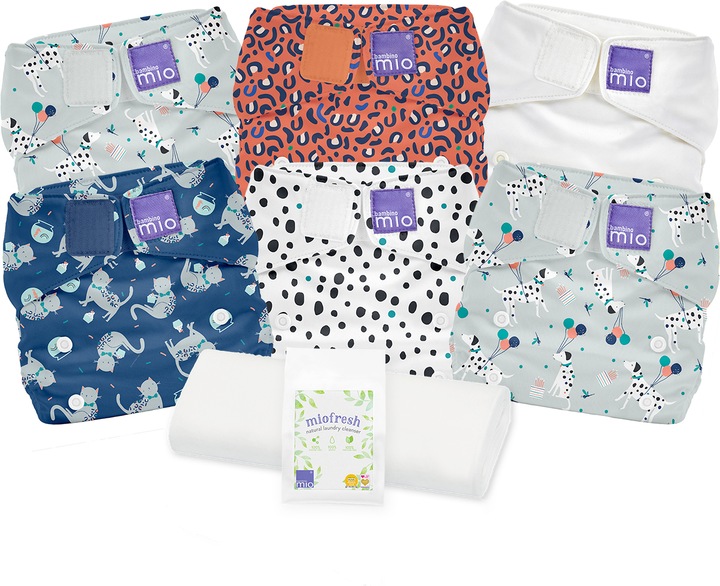 Actual product image Bambino Mio Miosolo cloth diaper set (One size, Pack, 6 Piece)