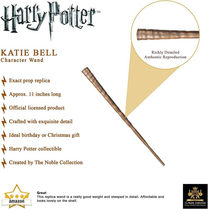 Actual product image Noble Collection Harry Potter Zauberstab Katie Bell (Charakter-Edition)