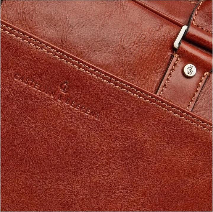 Productafbeelding Castelijn & Beerens & Beerens Verona Zakelijke RFID Laptoptas 15.6 Licht Bruin 9472 (17.30")