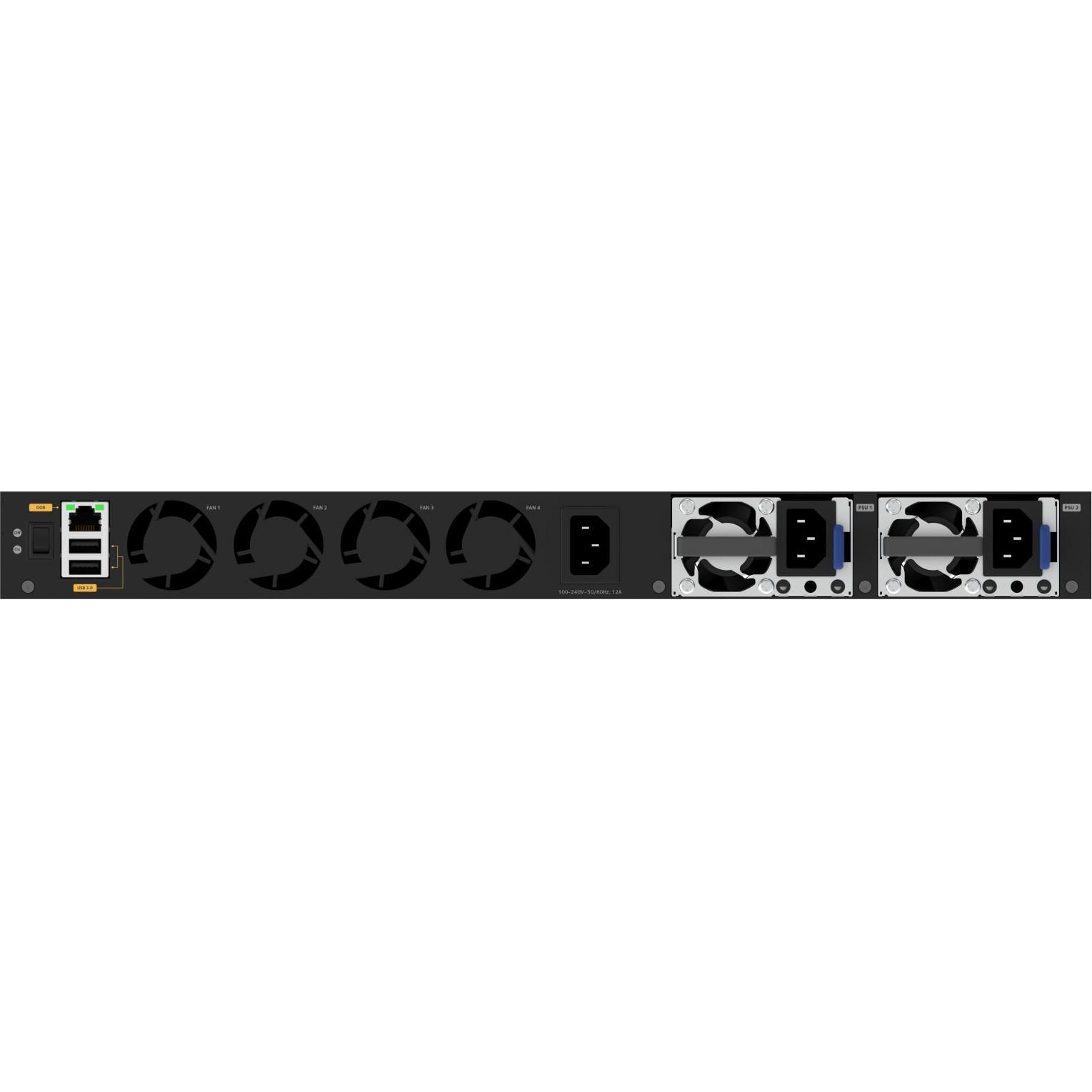 Netgear 52PT M4350-48G4XF Managed Switch (52 Ports), Netzwerk Switch, Schwarz